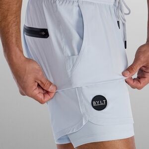 BYLT Basics Men's Light Blue Athletic Shorts